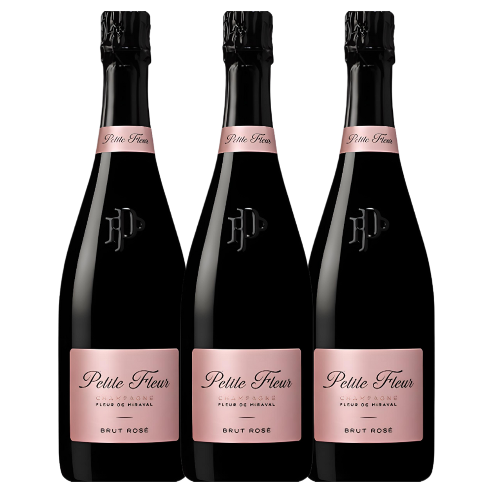 (Bundle of 3) NV Miraval - Fleur de Miraval Petite Fleur Brut Rose