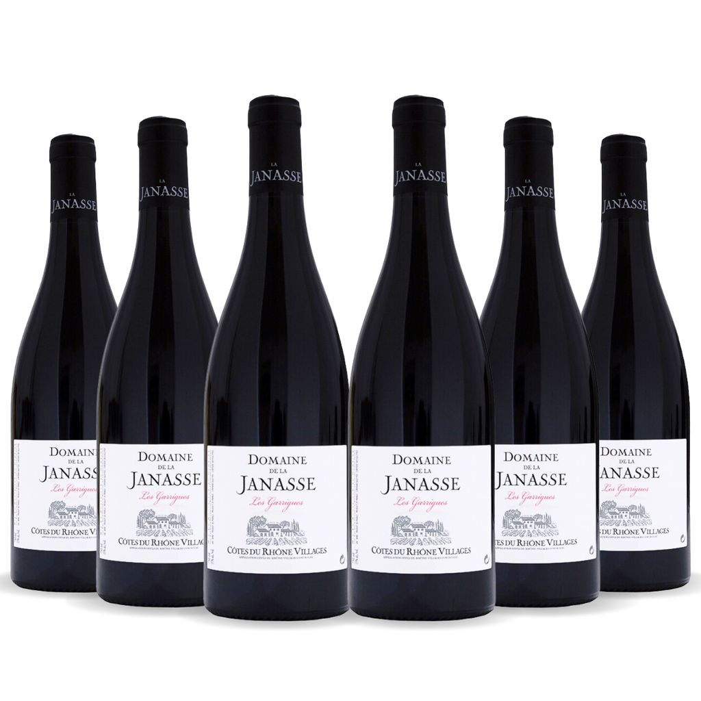 MV Domaine de la Janasse - Cotes du Rhone les Garrigues Collection (6 bottles - 1x2015, 1x2016, 1x2017, 1x2018, 2x2019) (6 Bottle Case - Standard Bottles)