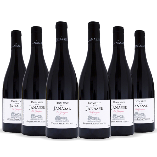 MV Domaine de la Janasse - Cotes du Rhone les Garrigues Collection (6 bottles - 1x2015, 1x2016, 1x2017, 1x2018, 2x2019) (6 Bottle Case - Standard Bottles)