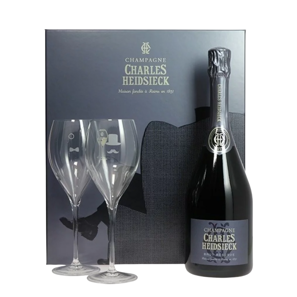 NV Charles Heidsieck - Brut Reserve (Gift Box - 2 glasses)