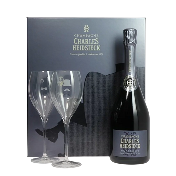NV Charles Heidsieck - Brut Reserve (Gift Box - 2 glasses)